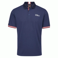 OSCAR JACOBSON DURHAM POLO SHIRT – NAVY / JEWEL RED