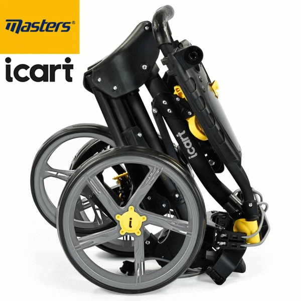 MASTERS ICART EVO 3 WHEEL GOLF TROLLEY – BLACK - Image 2