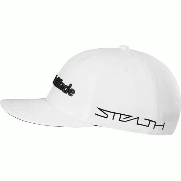 TAYLORMADE TOUR FLAT BILL GOLF CAP – WHITE - Image 2