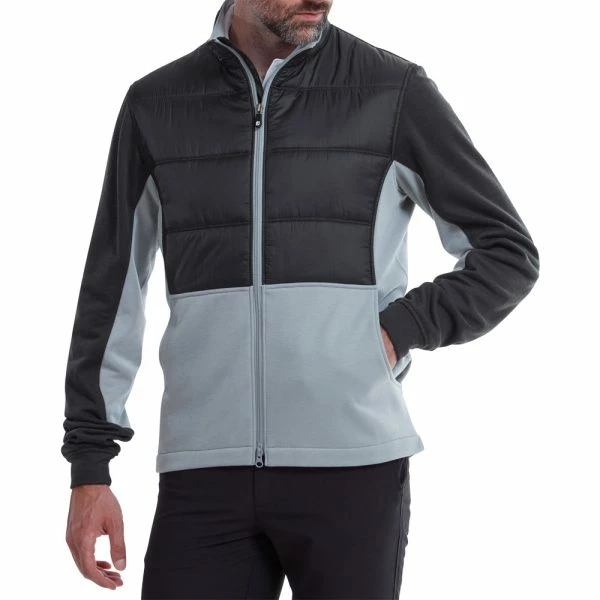 FOOTJOY HYBRID INSULATED PADDED JACKET – BLACK / GREY - Image 3