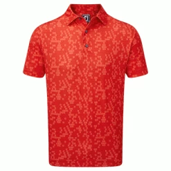 FOOTJOY DIGITAL CAMO FJ PRINT GOLF POLO SHIRT – RED