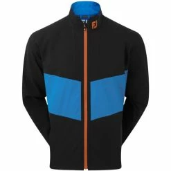 FOOTJOY HYDROLITE WATERPROOF GOLF RAIN JACKET – BLACK / SAPPHIRE / ORANGE