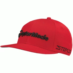 TAYLORMADE TOUR FLAT BILL GOLF CAP – RED