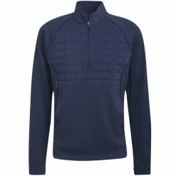 ADIDAS FROSTGUARD 1/4 ZIP QUILTED GOLF JACKET – CREW NAVY