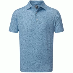 FOOTJOY GRANITE PRINT GOLF POLO SHIRT – DUSK BLUE