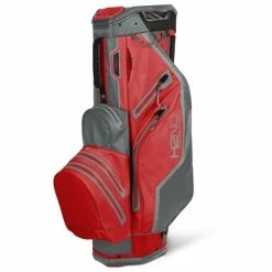 SUN MOUNTAIN H2NO LITE WATERPROOF GOLF CART BAG – RED / NICKEL / CADET