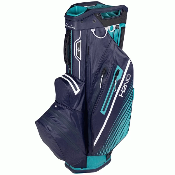 SUN MOUNTAIN 2023 H2NO LITE WATERPROOF GOLF CART BAG – BERMUDA / NAVY / WHITE