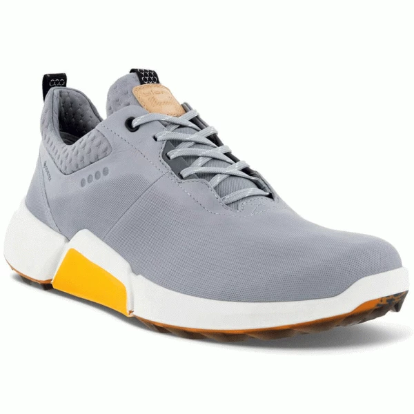 ECCO BIOM H4 GORE-TEX® GOLF SHOES – GREY / YELLOW - Image 2