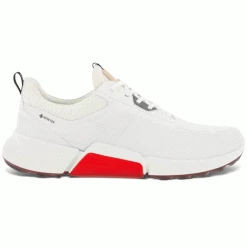 ECCO BIOM H4 GORE-TEX® GOLF SHOES – WHITE / RED