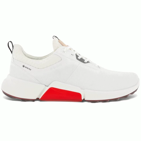 ECCO BIOM H4 GORE-TEX® GOLF SHOES – WHITE / RED