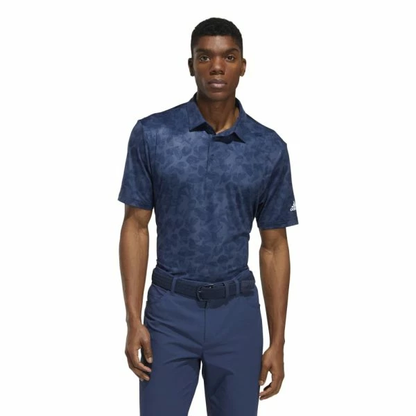 ADIDAS PRISMA PRINT GOLF POLO SHIRT – CREW NAVY / NIGHT INDIGO - Image 2