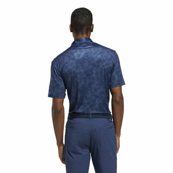 ADIDAS PRISMA PRINT GOLF POLO SHIRT – CREW NAVY / NIGHT INDIGO - Image 4