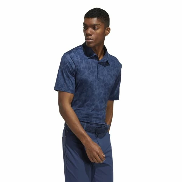 ADIDAS PRISMA PRINT GOLF POLO SHIRT – CREW NAVY / NIGHT INDIGO - Image 5