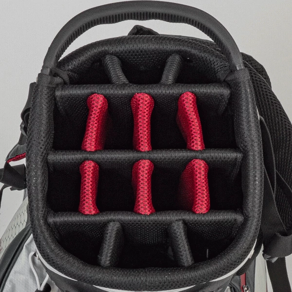 BIG MAX DRILITE HYBRID TOUR STAND BAG – WHITE / MERLOT - Image 2