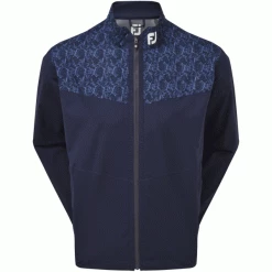 FOOTJOY HYDROLITE WATERPROOF GOLF RAIN JACKET – NAVY / MARBLE PRINT