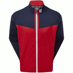 FOOTJOY HYDROLITE WATERPROOF GOLF RAIN JACKET – NAVY / RED / WHITE