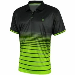 ISLAND GREEN 2023 SUBLIMATED STRIPE GOLF POLO SHIRT – GREEN