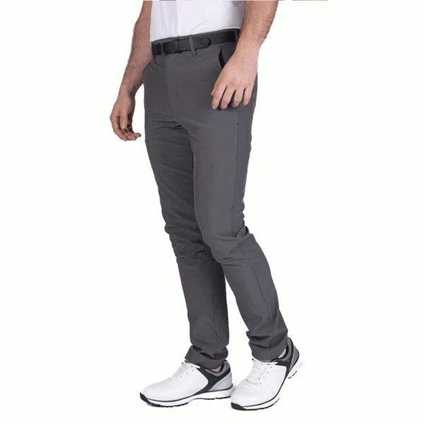 ISLAND GREEN IG TECH STRETCH TAPERED GOLF TROUSERS – GREY - Image 2