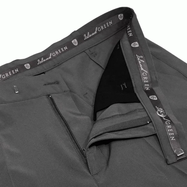 ISLAND GREEN IG TECH STRETCH TAPERED GOLF TROUSERS – GREY - Image 4