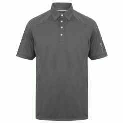 ISLAND GREEN TECH PERFORMACE GOLF POLO SHIRT – BATTLE SHIP GREY