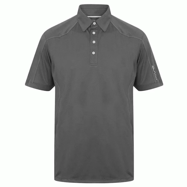 ISLAND GREEN TECH PERFORMACE GOLF POLO SHIRT – BATTLE SHIP GREY