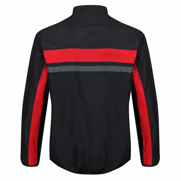 ISLAND GREEN IG TECH WATERPROOF GOLF JACKET – BLACK / RED - Image 2