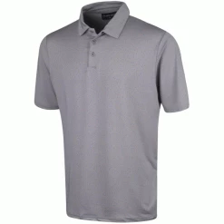 ISLAND GREEN IRREGULAR DOT GOLF POLO SHIRT – GREY