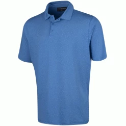 ISLAND GREEN IRREGULAR DOT GOLF POLO SHIRT – MARINE