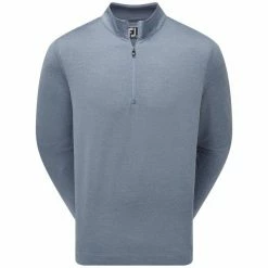 FOOTJOY JACQUARD CHILL-OUT PULLOVER – BLUESTONE