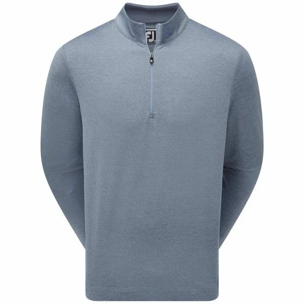 FOOTJOY JACQUARD CHILL-OUT PULLOVER – BLUESTONE