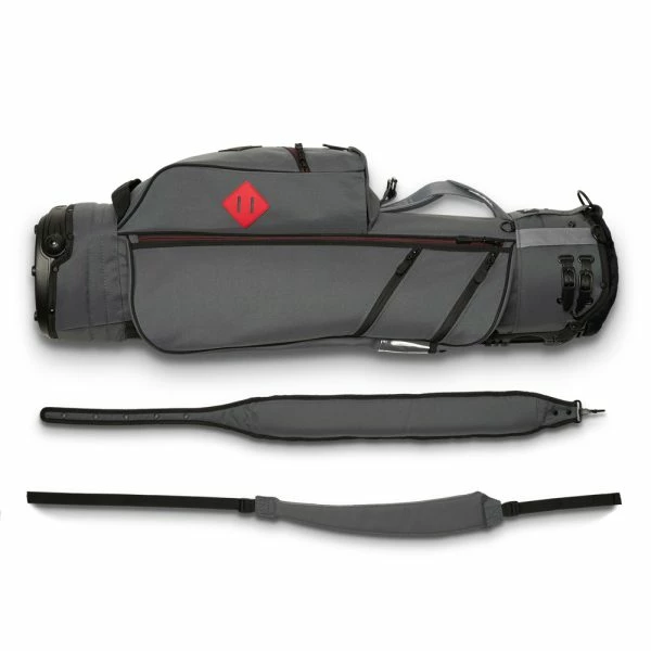 JONES UTILITY GOLF STAND BAG – SLATE / RED - Image 7