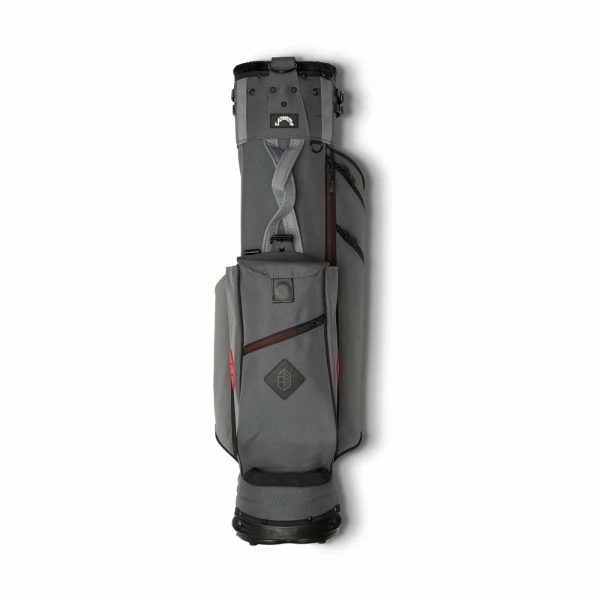 JONES UTILITY GOLF STAND BAG – SLATE / RED - Image 5