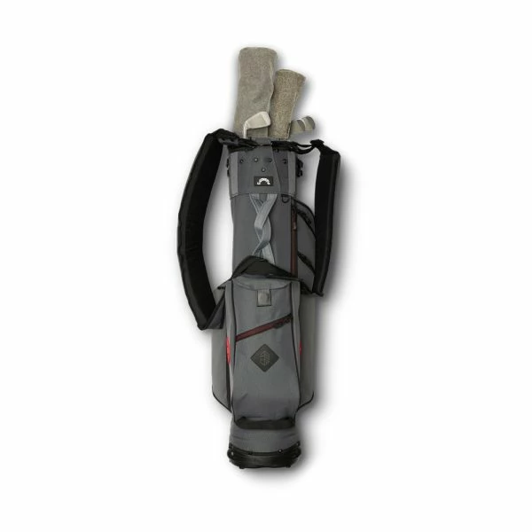 JONES UTILITY GOLF STAND BAG – SLATE / RED - Image 2