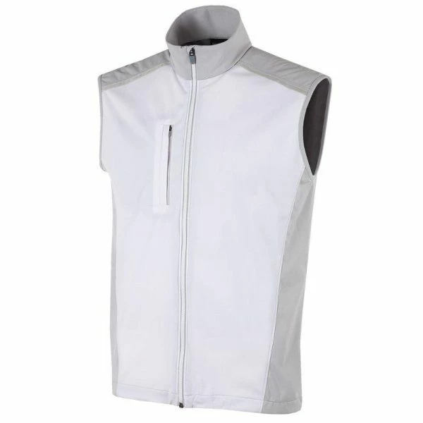 GALVIN GREEN LION GOLF BODY WARMER – GREY / WHITE