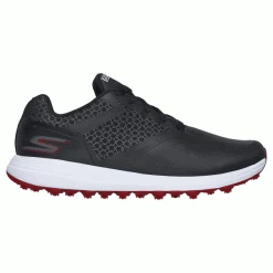 SKECHERS GO-GOLF COMFORT MAX GOLF SHOES – BLACK / RED