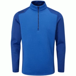 PING MELLOR 1/2 ZIP THERMAL FLEECE GOLF PULLOVER – DELPH BLUE
