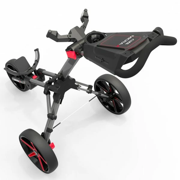 POWAKADDY MICRA GOLF PUSH TROLLEY – RED - Image 3