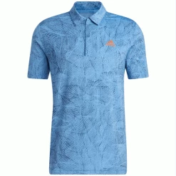 ADIDAS MOTION PRINT GOLF POLO SHIRT – PULSE BLUE / CREW NAVY