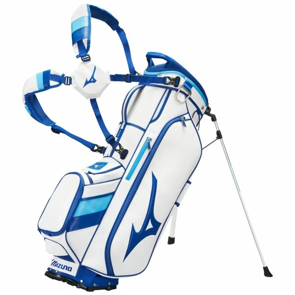 MIZUNO 2023 TOUR STAND BAG β WHITE / BLUE
