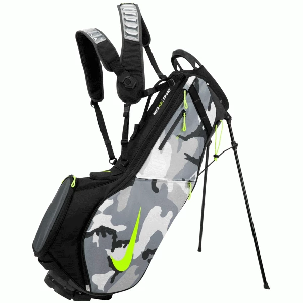NIKE AIR SPORT 2 GOLF STAND CARRY BAG – BLACK / VOLT / CAMO