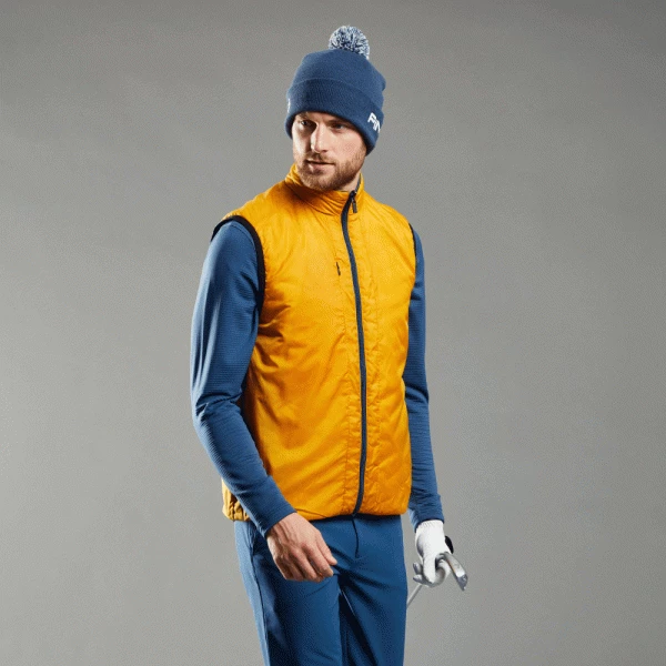 PING NORSE S4 REVERSIBLE VEST – STORMCLOUD / GOLD - Image 7