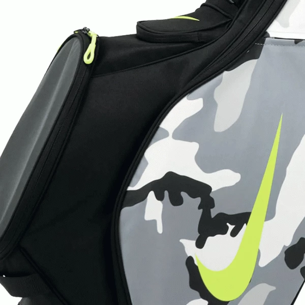 NIKE AIR SPORT 2 GOLF STAND CARRY BAG – BLACK / VOLT / CAMO - Image 4