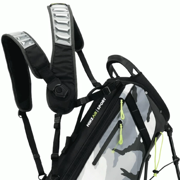 NIKE AIR SPORT 2 GOLF STAND CARRY BAG – BLACK / VOLT / CAMO - Image 5