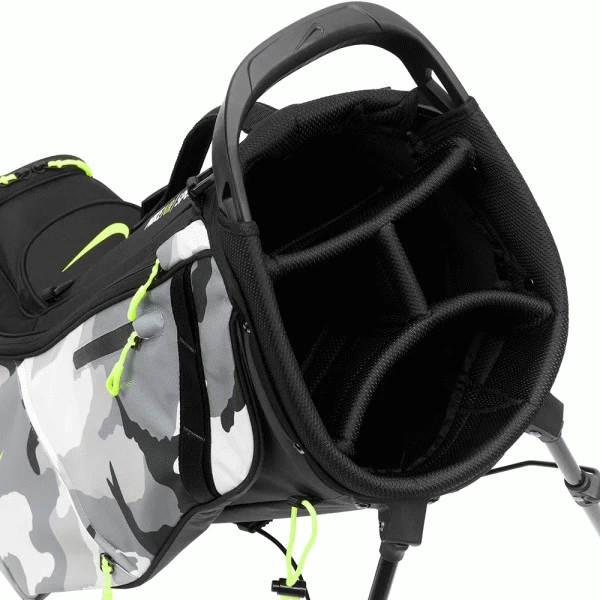 NIKE AIR SPORT 2 GOLF STAND CARRY BAG – BLACK / VOLT / CAMO - Image 2