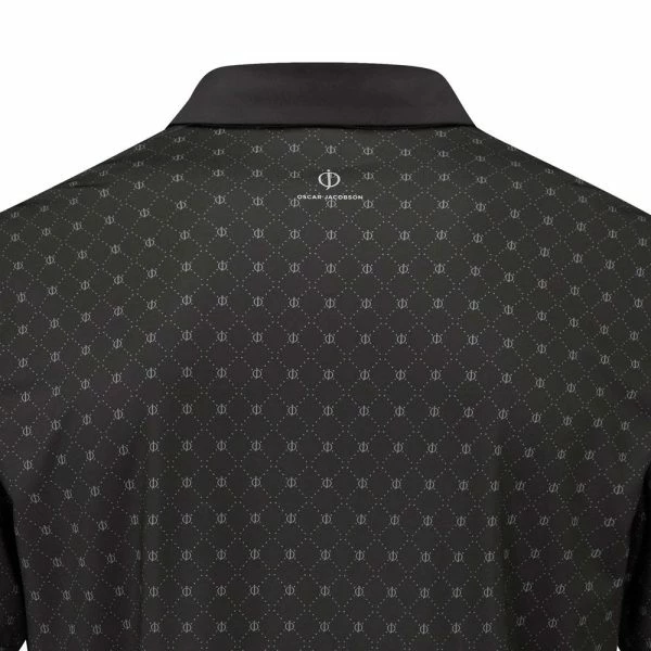 OSCAR JACOBSON BARTON POLO SHIRT – BLACK - Image 4