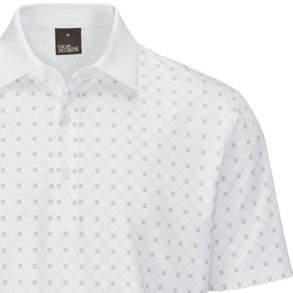 OSCAR JACOBSON BARTON POLO SHIRT – WHITE - Image 3