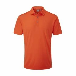PING LINDUM GOLF POLO SHIRT – ORANGE