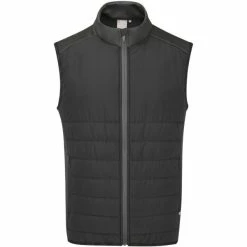 PING ARLO SENSORWARM FULL-ZIP VEST – BLACK / ASPHALT