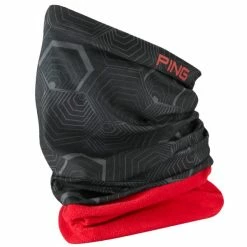 PING HEX NECK WARMER – BLACK / RED