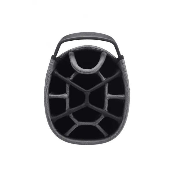 POWAKADDY PREM-TECH 14 WAY DIVIDER GOLF CART TROLLEY BAG – BLACK / GUN METAL - Image 3